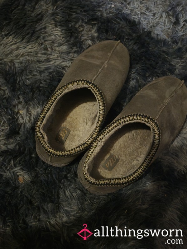 Gray Outdoor Slippers