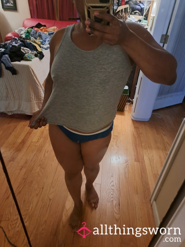 Gray Ribbed Tank SzM