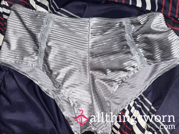 Gray Silk Panties