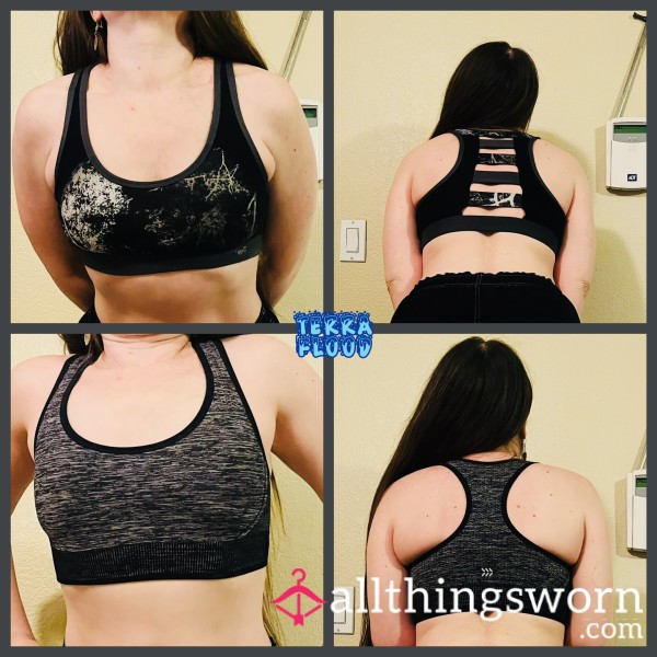 Gray Sports Bra