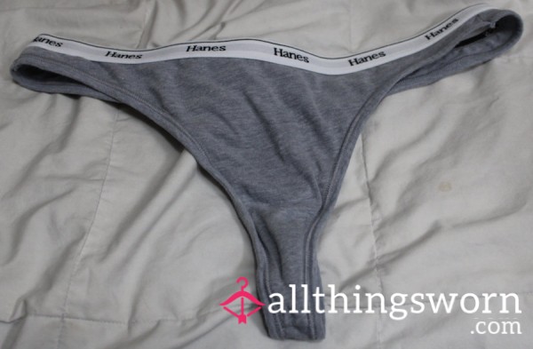 Gray Thong Panty, The Pics (non-revealing)