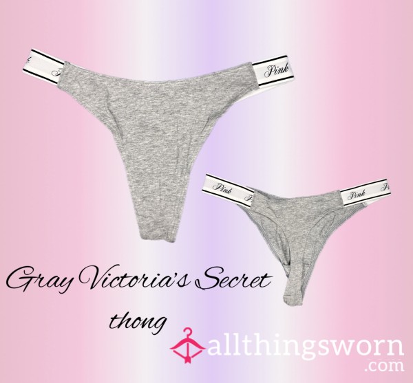 Gray Victorias Secret Thong 🩶