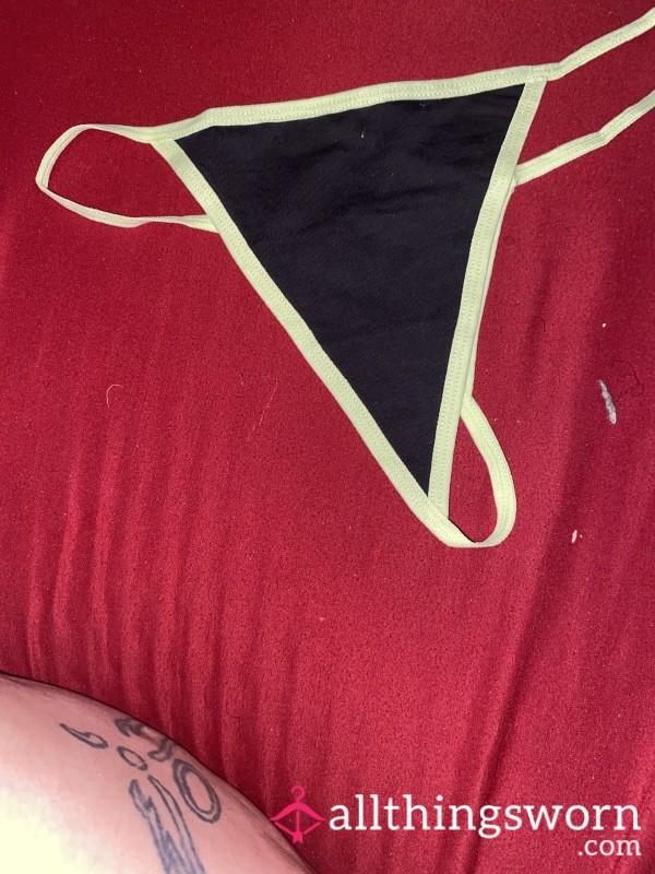 Green And Black Thong