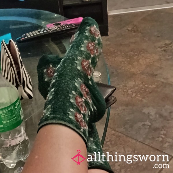 Green And Red Socks
