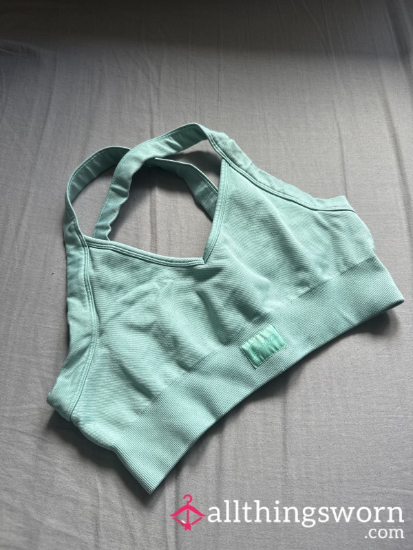 Green Blue Sports Bra - As Sweatty As You Like 😏🏋🏼‍♀️💦🩵