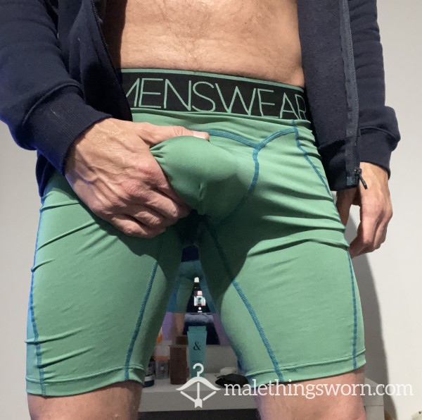 Green Box Compression Shorts **SOLD**