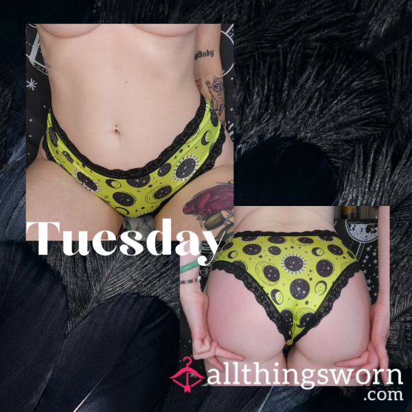 Green Celestial Cheeky Panties