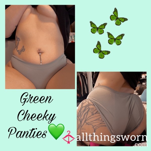 Green Cheeky Panties 💦