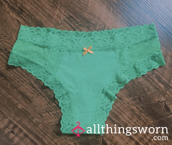 Green Cheeky W/ Lace Details