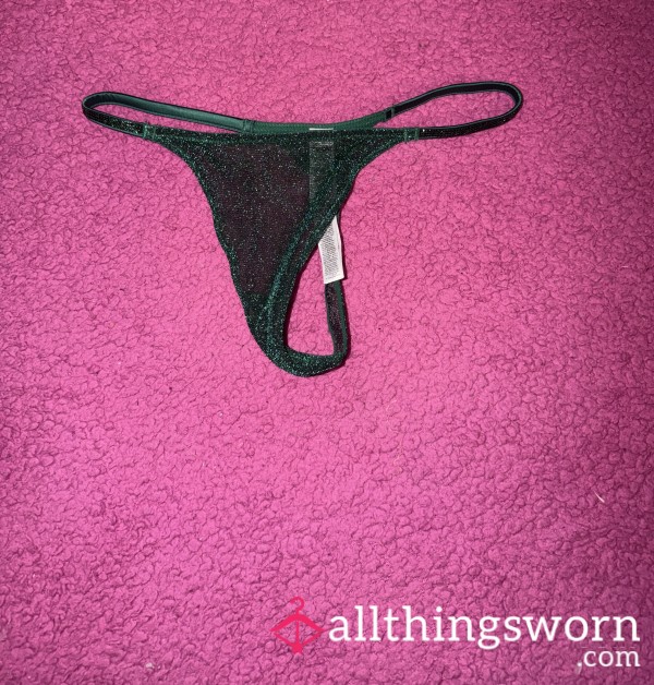 Green Christmas Thong