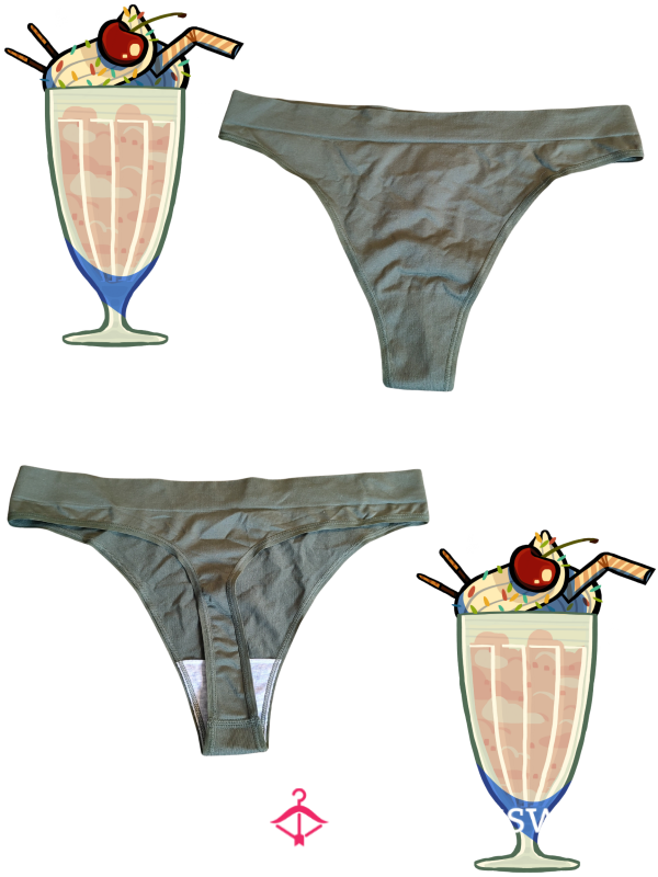 Green Cotton Thong