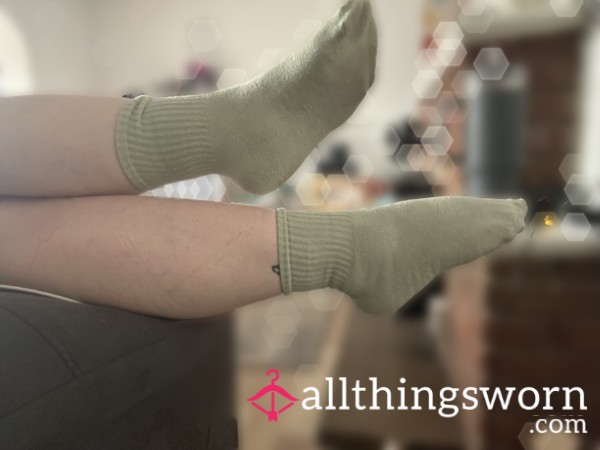 Green Crew Socks
