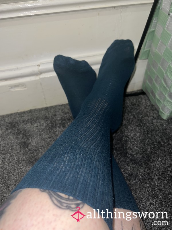 Green Crew Socks