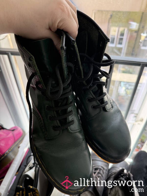 Green Doc Martens