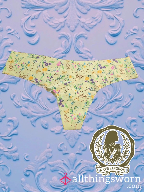 Green Flor*l Print VS Smooth Thong