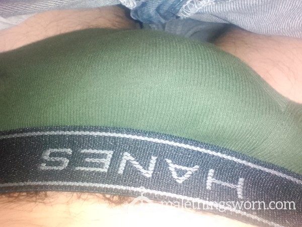 Green Hanes Briefs Anyway You Want
