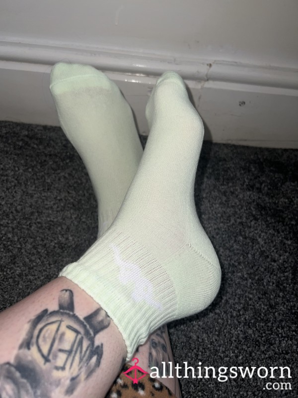 Green Kappa Ankle Socks
