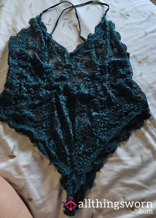 Green Lace Bodysuit