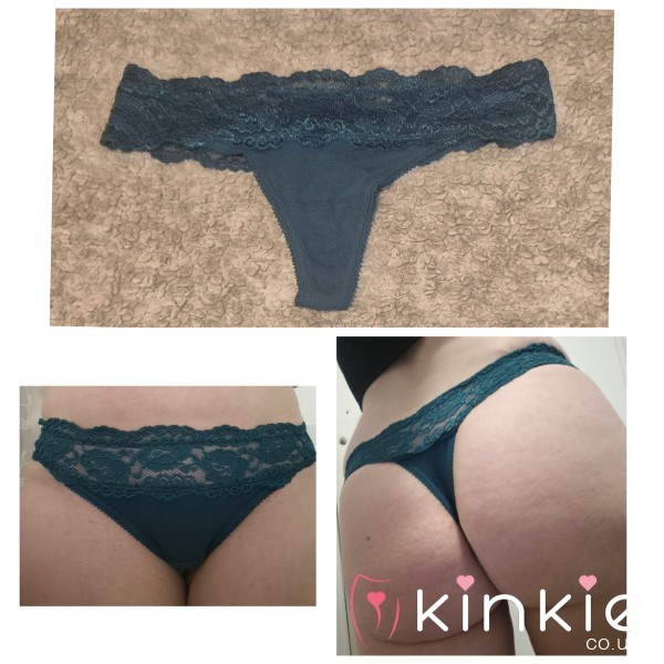Green Lace Thong