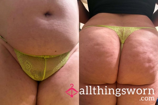 Green Lace Thong