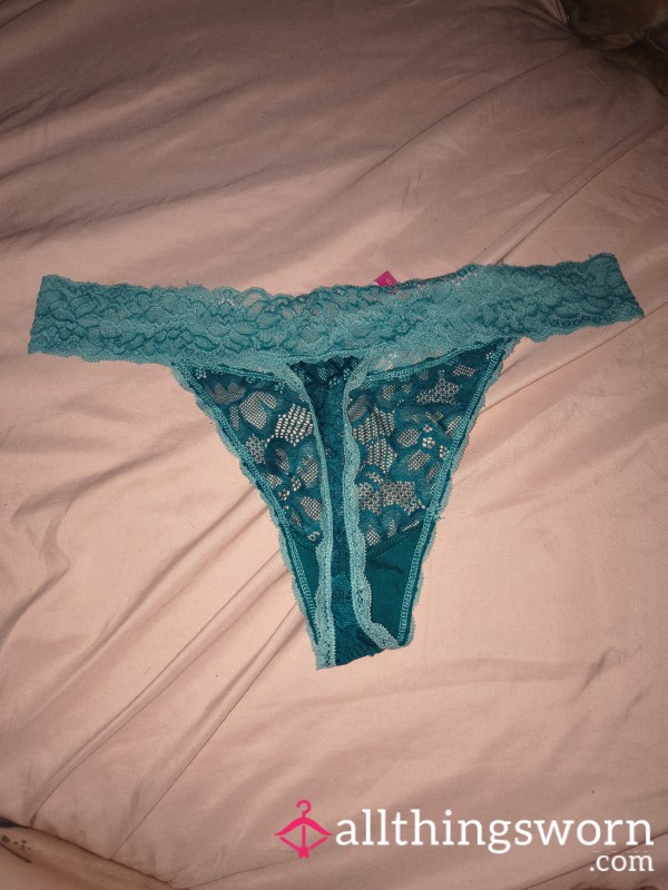 Green Lace Thong