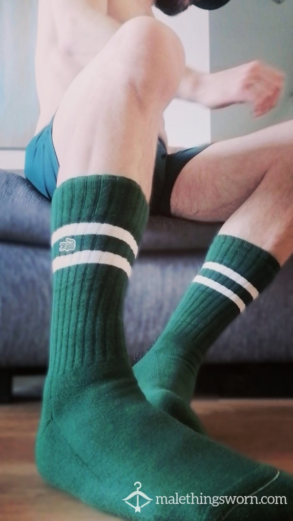 Green Lacoste Socks