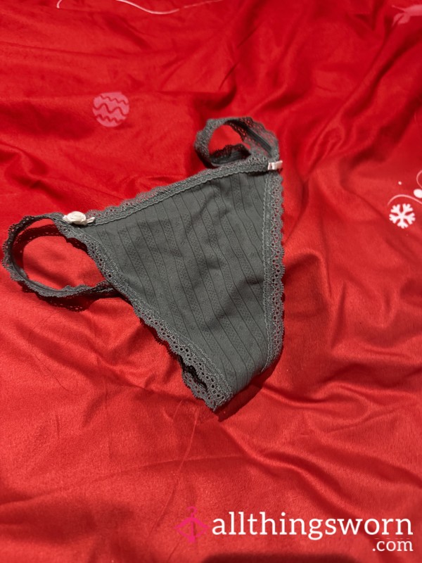 Green Lacy Thongs. Worn On A Date Which Ended In My Bed!