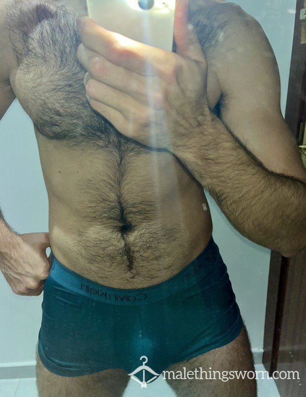 Green Lycra Boxer Calvin Klein