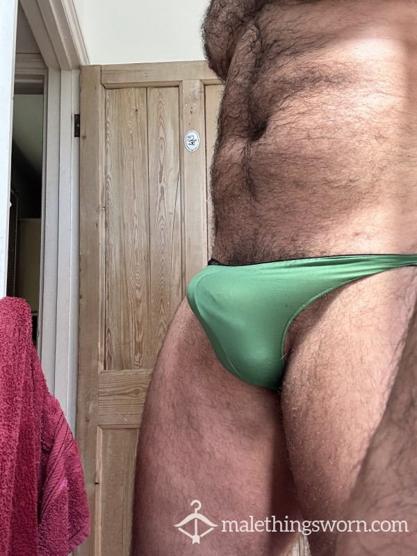 Green Lycra Mini Brief XXL