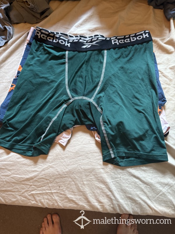 Green Lycra Reebok Boxer Briefs