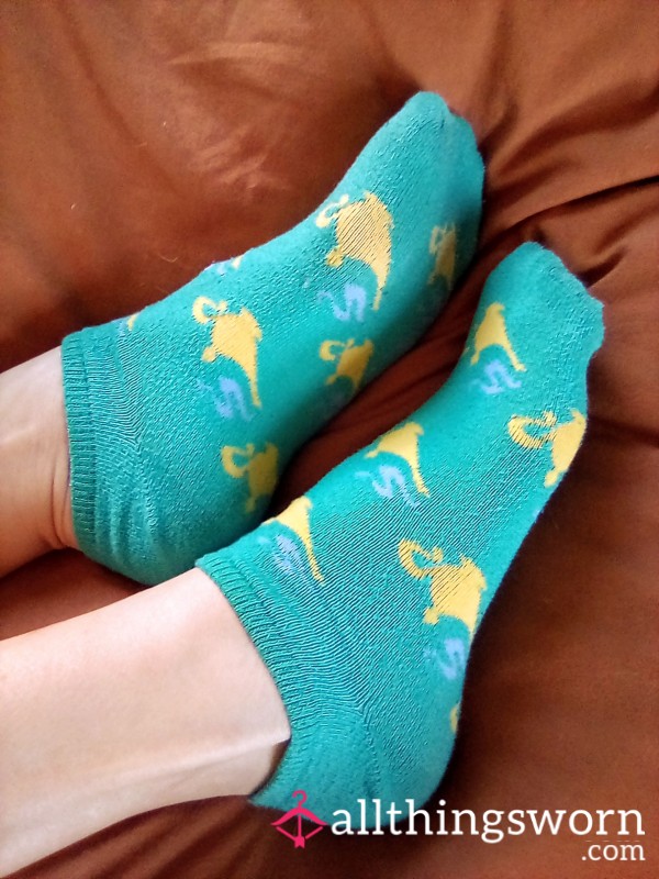 Green Magic Lamp Socks