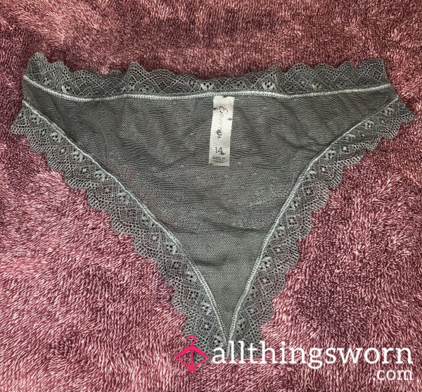 Green Mesh Cheeky Panty! Size M