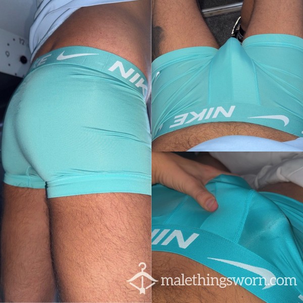 Green Nike Dri-Fit Microfibre Trunks