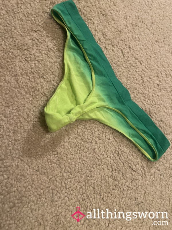 Green Ombré Thong $25
