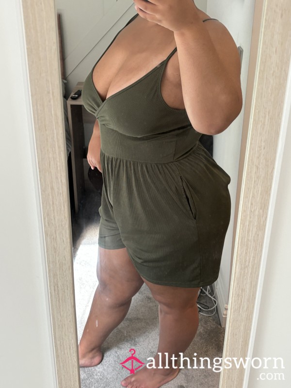 Green Playsuit - Scented With Sweet P*ssy Juices