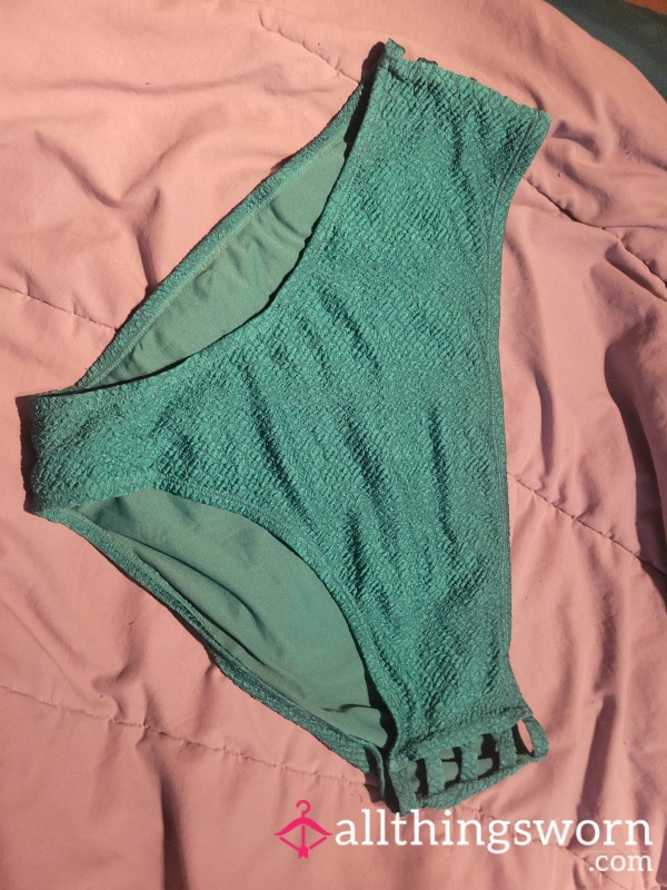 Green Plus Size Swim Bottoms 2xl
