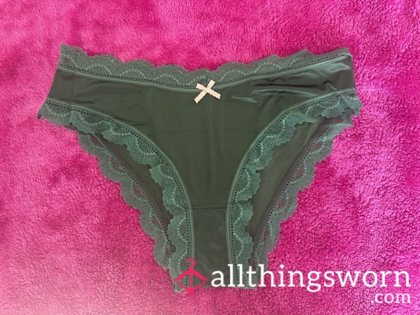 Green Satin Panties