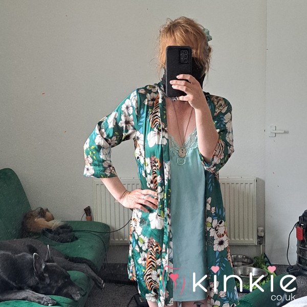 Green, Satin, Stinky, Well-worn Dressing Gown