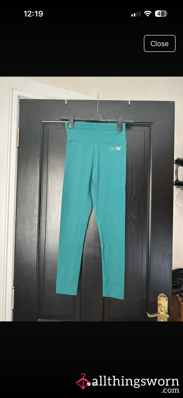 Green Scrunch B*m Leggings