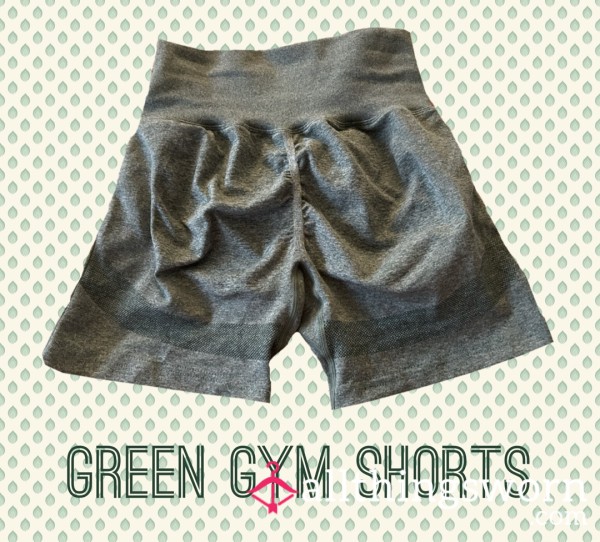 Green Scrunch-bu*t Gym Shorts