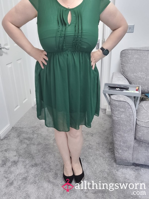 Green Shiffon Dress