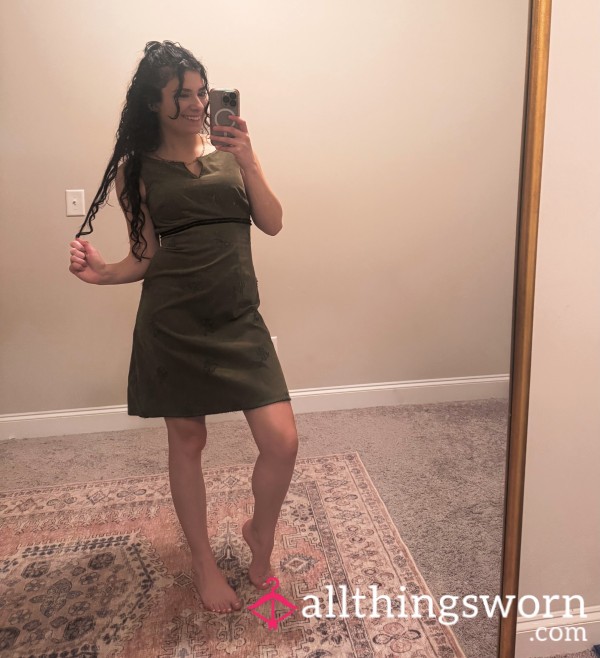 Green Short Dress 😉💚