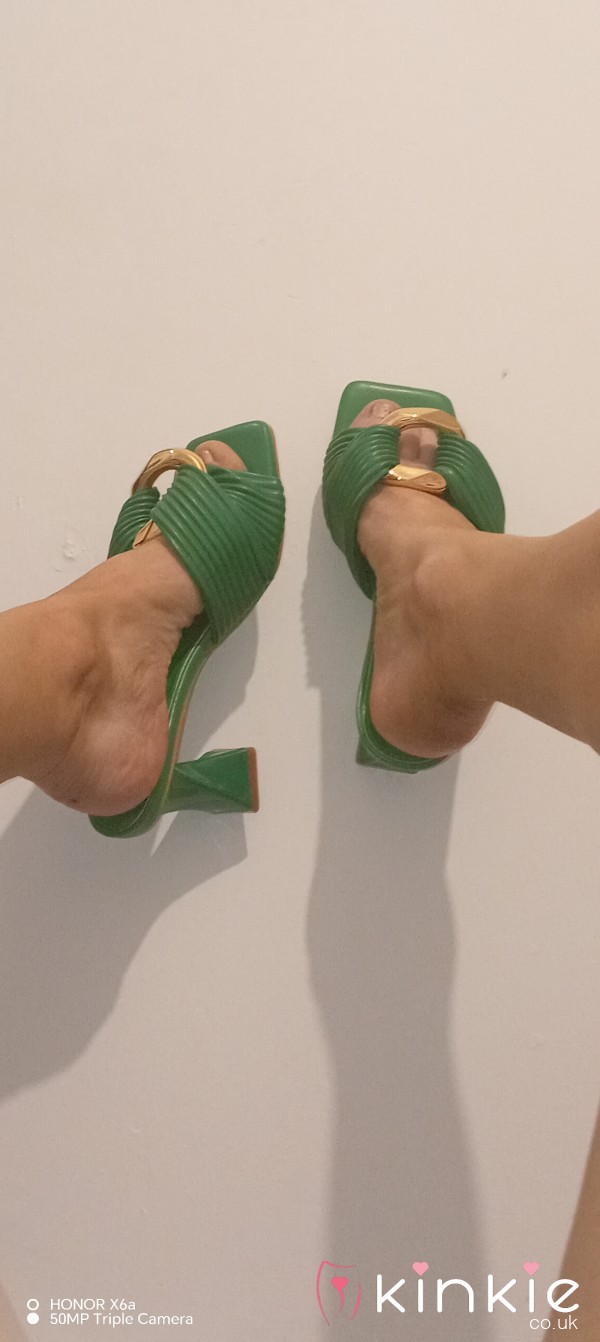 Green Size 5 Heels