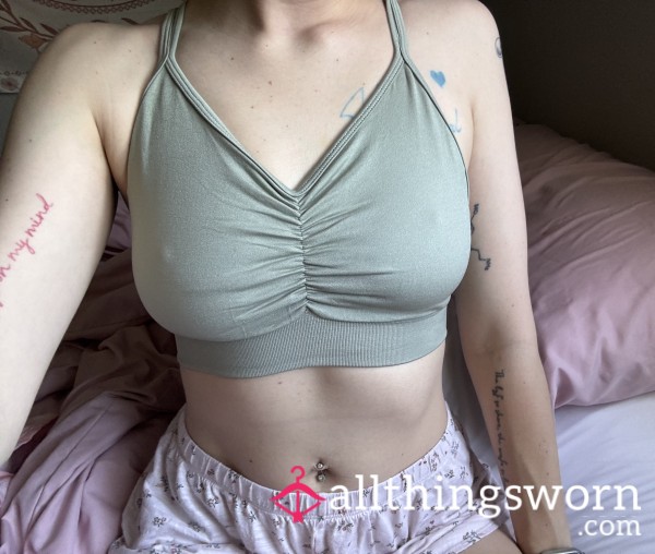 Green Sports Bra