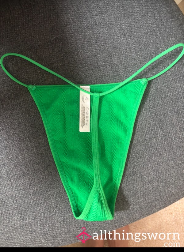 Green String Like Thong, Very Thin 😘