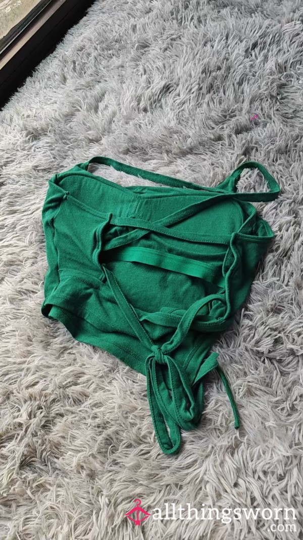 Green Summer Tube Top | Fresh Strapless Crop Top