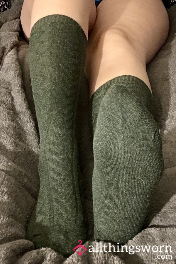 Green Sweater Socks