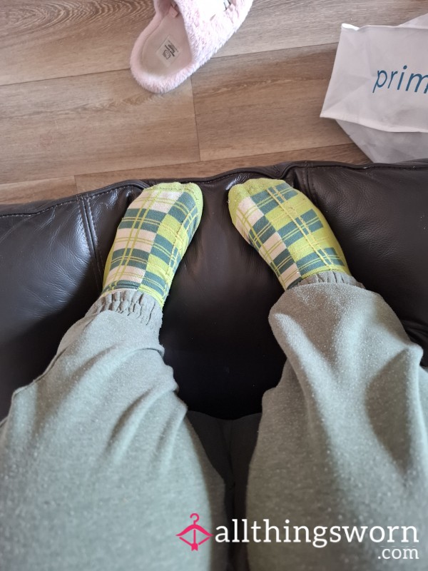 Green Tartan Socks