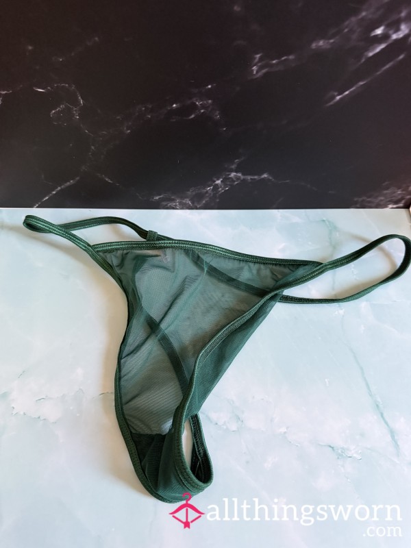 Green Thong-worn Only Once!