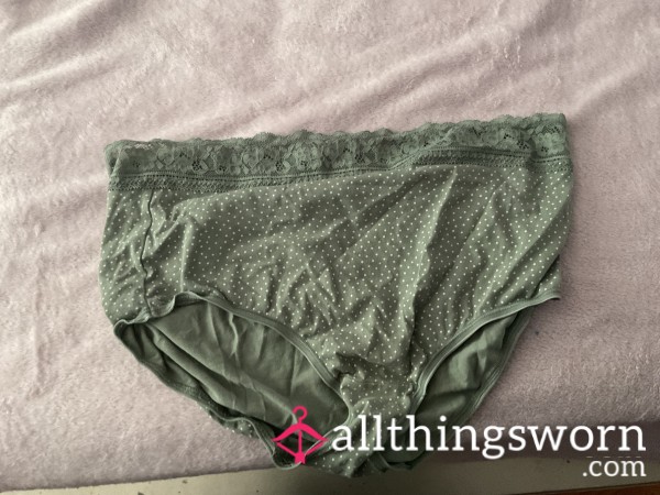 Green With White Polka Dots Panty